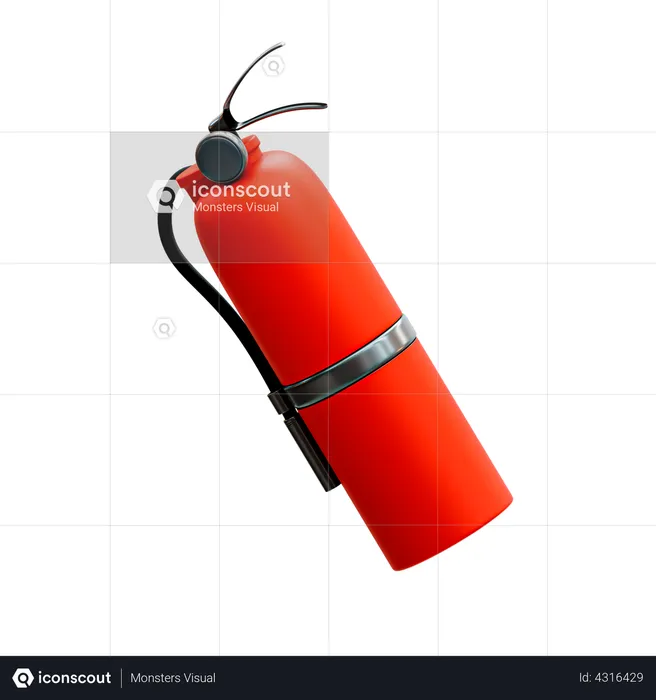 Fire Extinguisher  3D Illustration