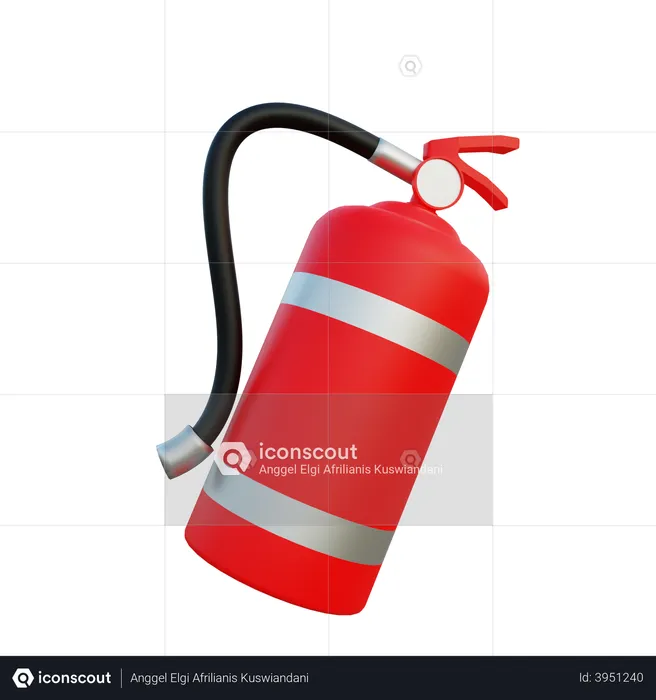 Fire Extinguisher  3D Illustration