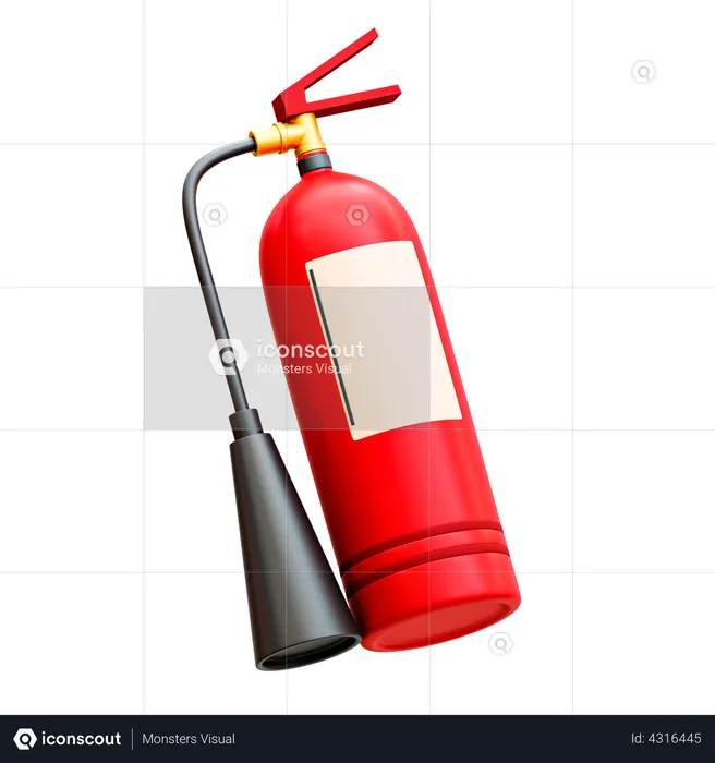 Fire Extinguisher  3D Illustration