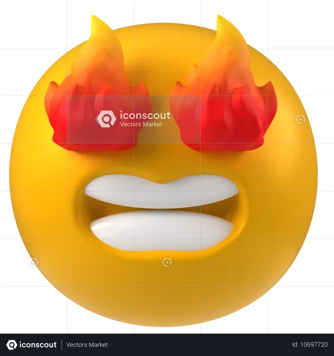Fire Eyes  3D Icon