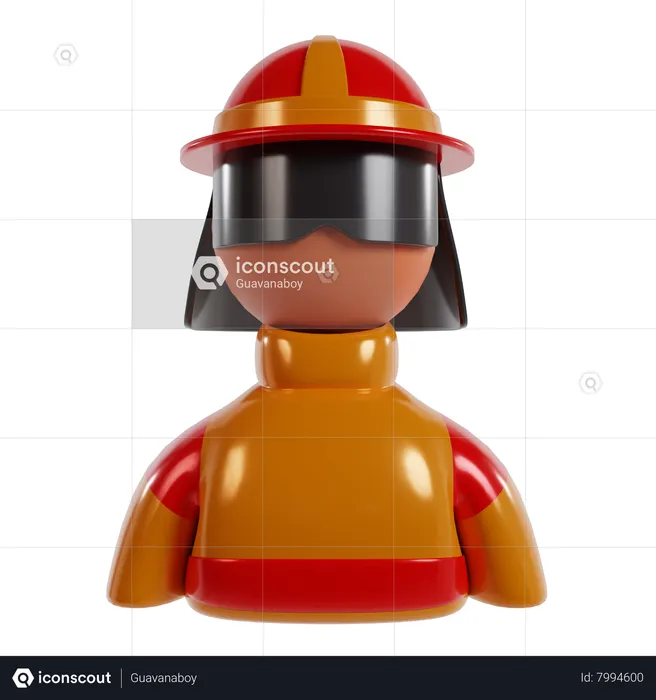 Fire Fighter  3D Icon