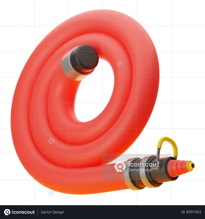 FIRE HOSE  3D Icon