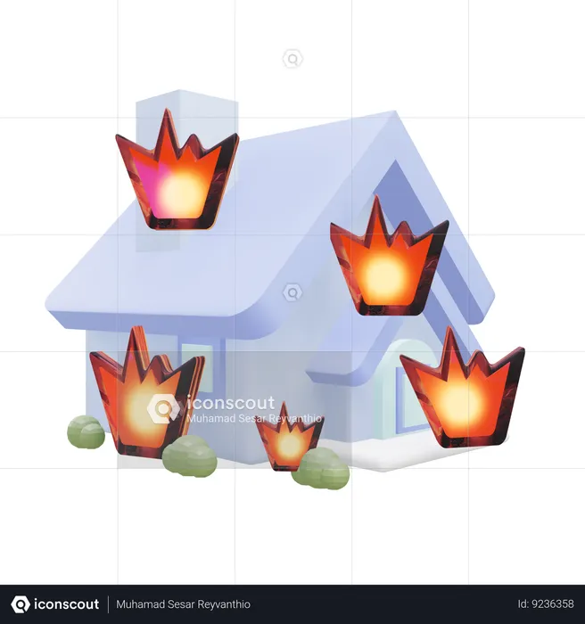 Fire Insurance  3D Icon