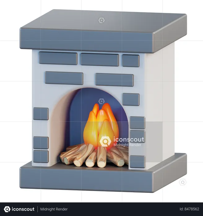 Fire place  3D Icon