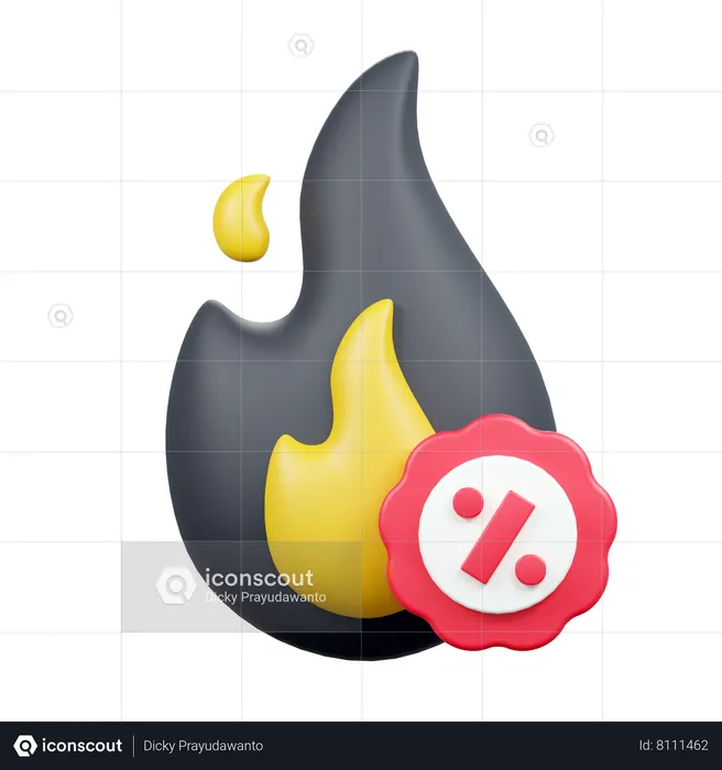 Fire Sale  3D Icon