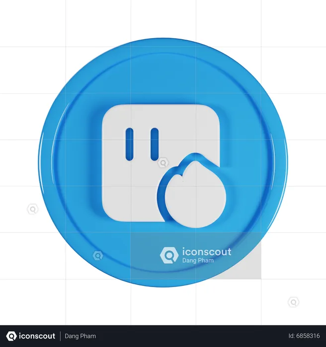 Fire Sensor  3D Icon