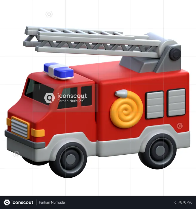 Fire Truck  3D Icon