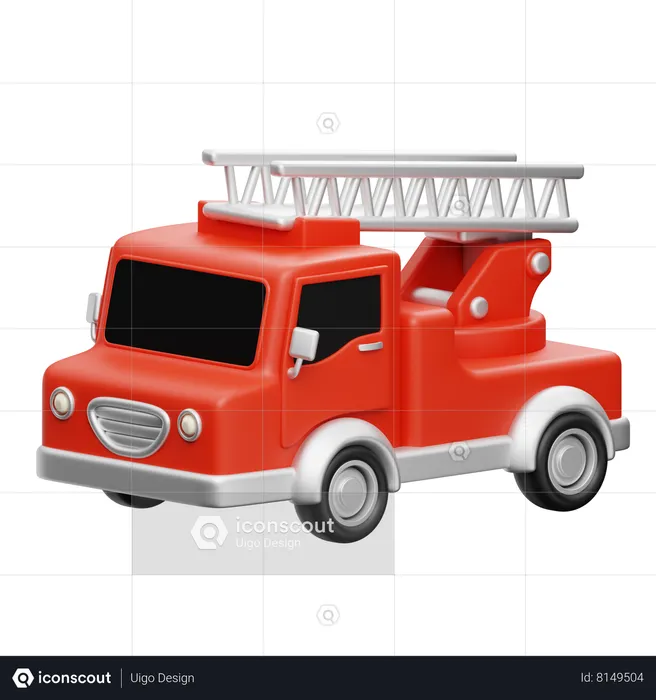 Fire Truck  3D Icon