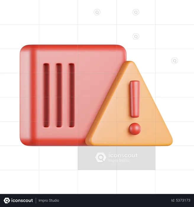 Fire Warning Sensor  3D Icon