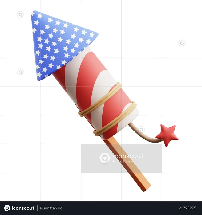 Firecracker  3D Icon