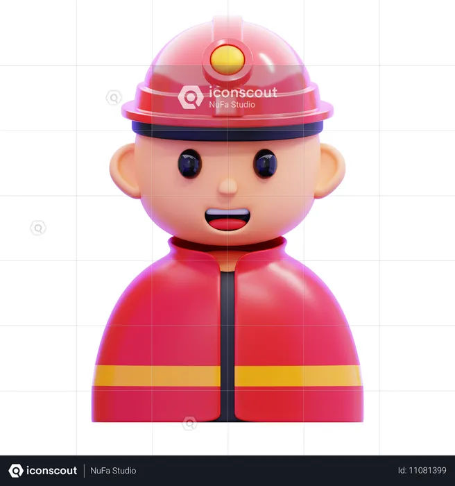 FIREFIGHTER  3D Icon