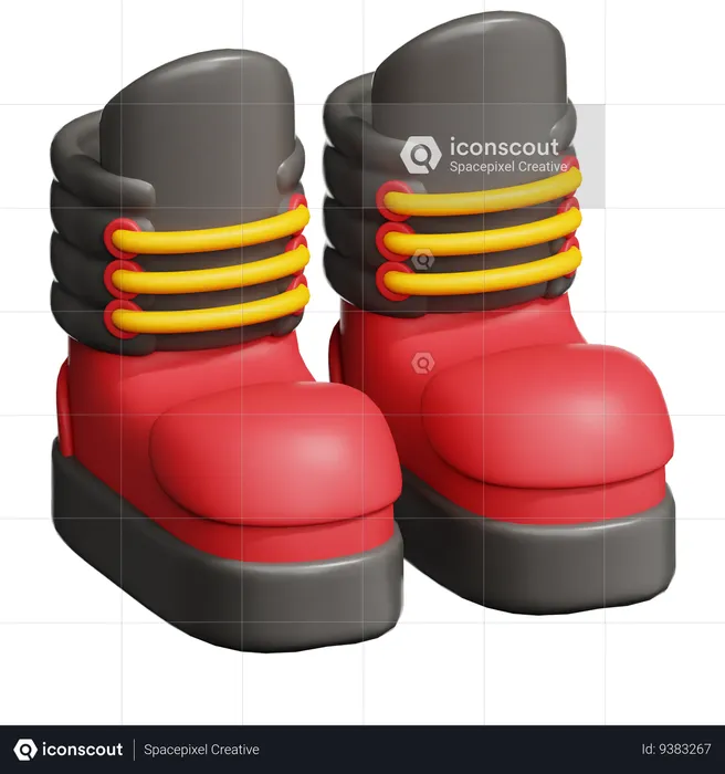 Firefighter Boots  3D Icon