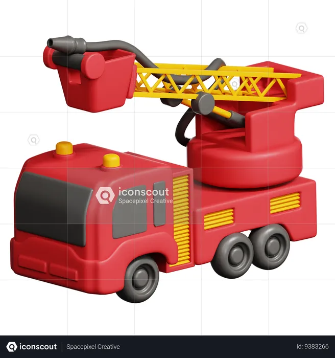 Firefighter Truck  3D Icon