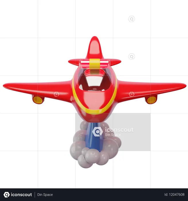 Firefighting Aircraft  3D Icon