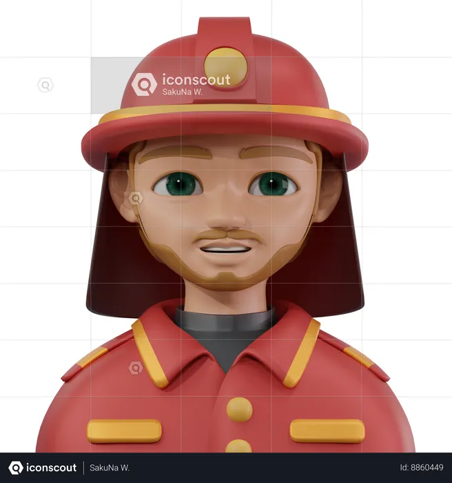 Fireman  3D Icon