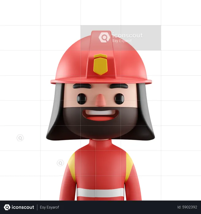 Fireman  3D Icon