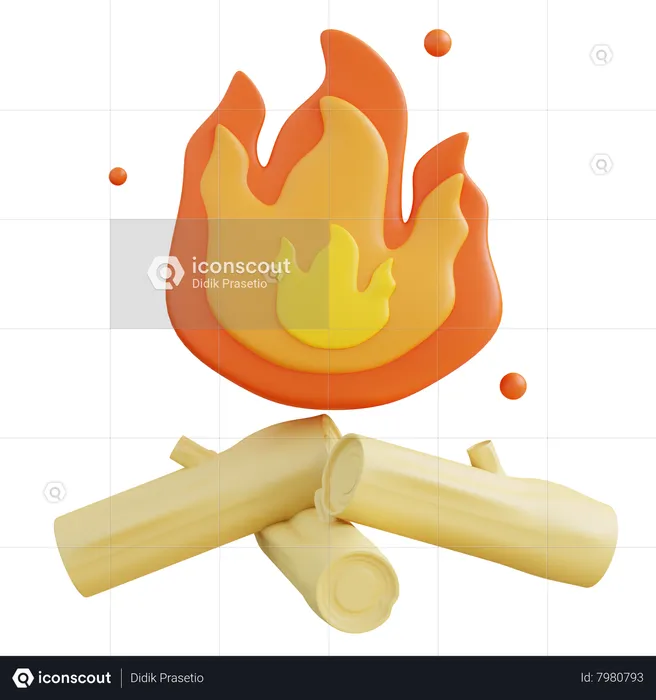 Fireplace  3D Icon