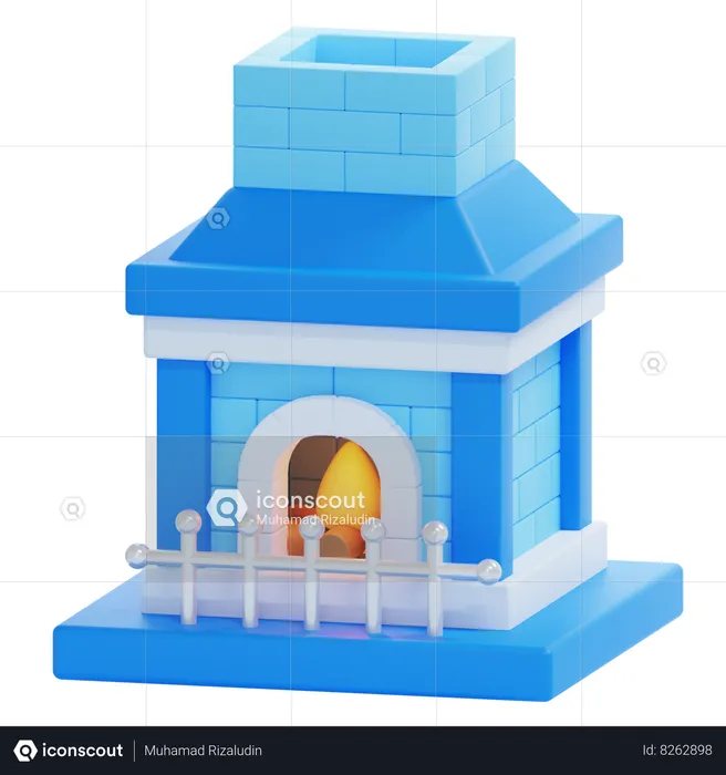 FIREPLACE  3D Icon