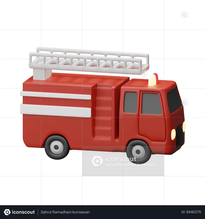Firetruck  3D Icon