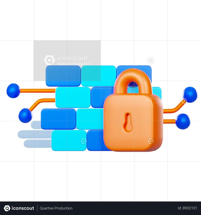 Firewall  3D Icon