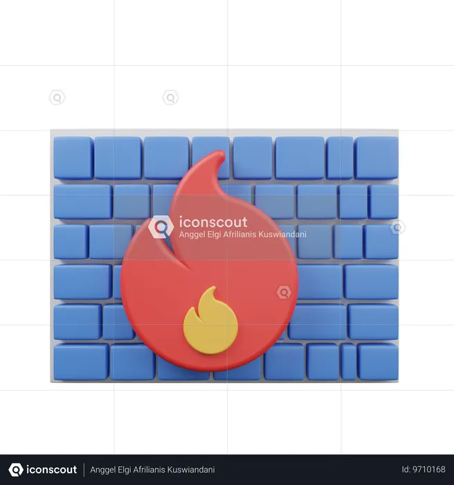 Firewall  3D Icon