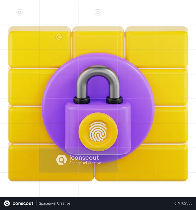 Firewall  3D Icon