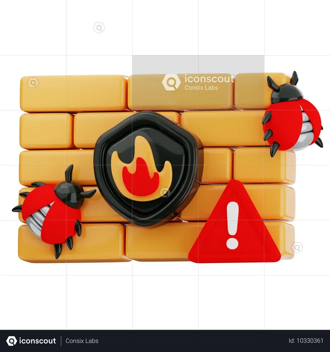 Firewall  3D Icon