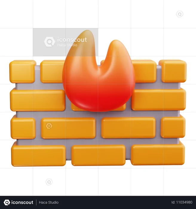 Firewall  3D Icon