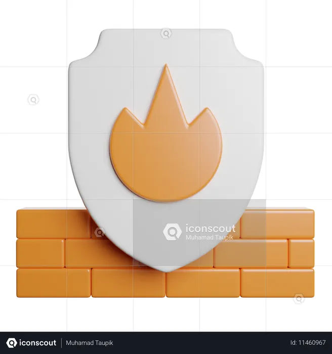 Firewall  3D Icon