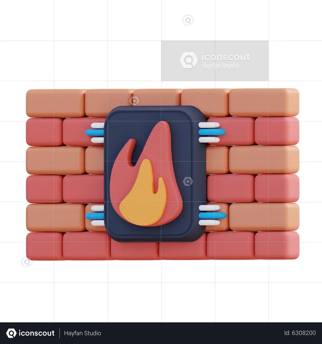 Firewall  3D Icon