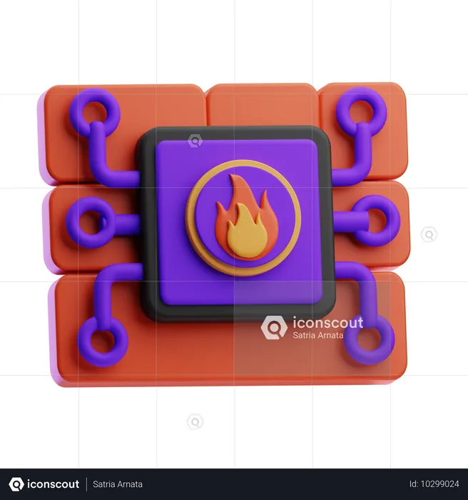 Firewall  3D Icon