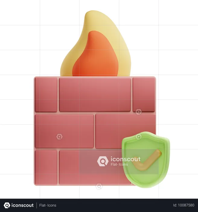 Firewall  3D Icon