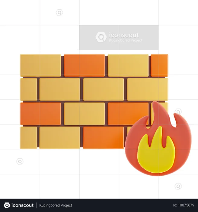 Firewall  3D Icon