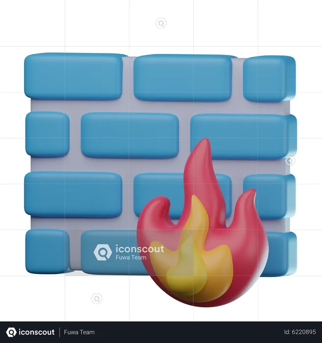 Firewall  3D Icon