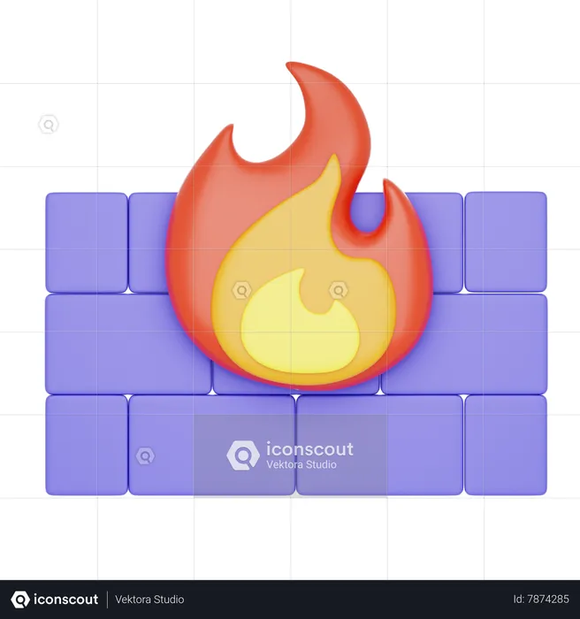 Firewall  3D Icon