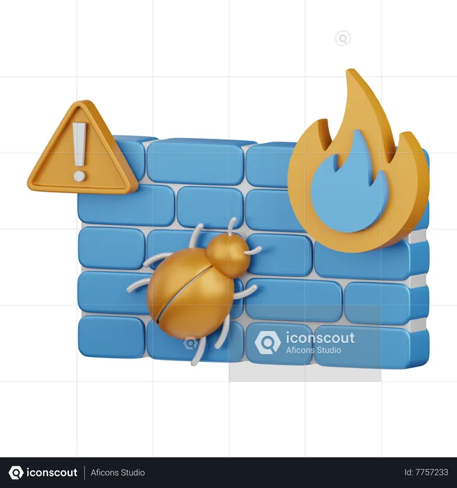 Firewall  3D Icon