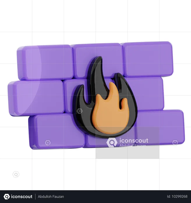 Firewall  3D Icon