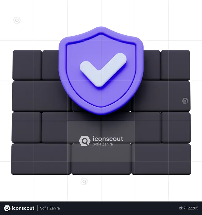 Firewall  3D Icon