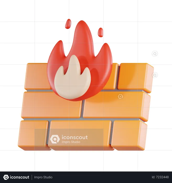 Firewall  3D Icon