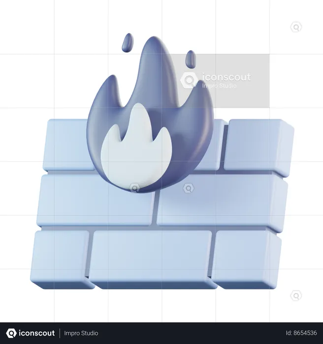 Firewall  3D Icon