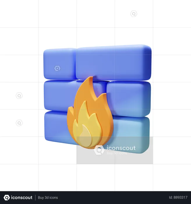 Firewall  3D Icon