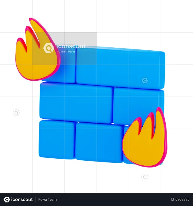 Firewall  3D Icon