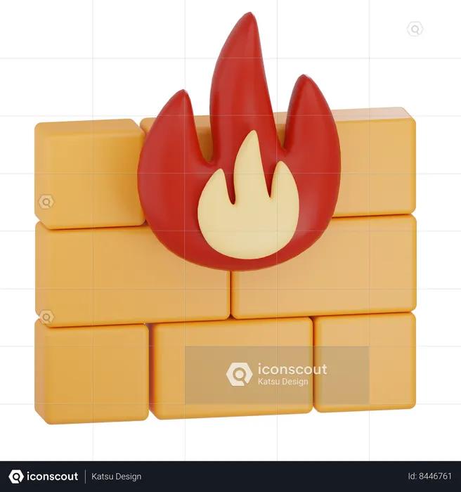 Firewall  3D Icon