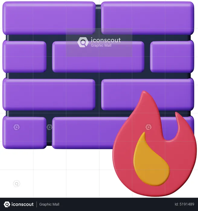 Firewall  3D Icon