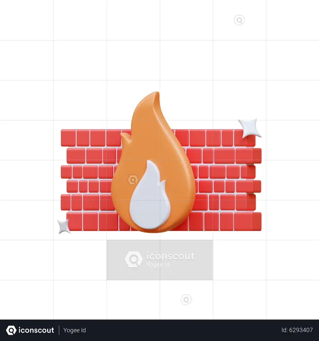 Firewall  3D Icon