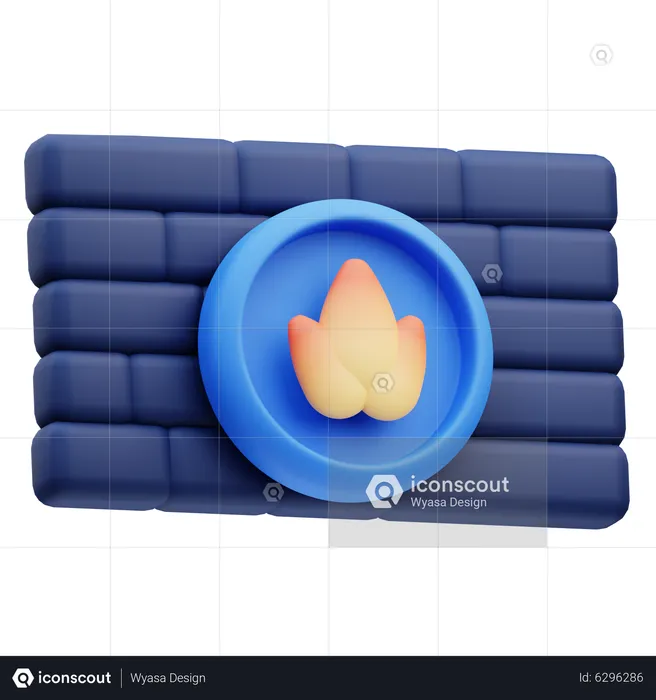 Firewall  3D Icon