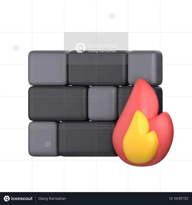 Firewall  3D Icon