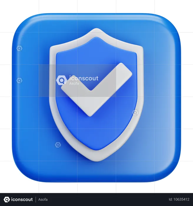 Firewall Security  3D Icon