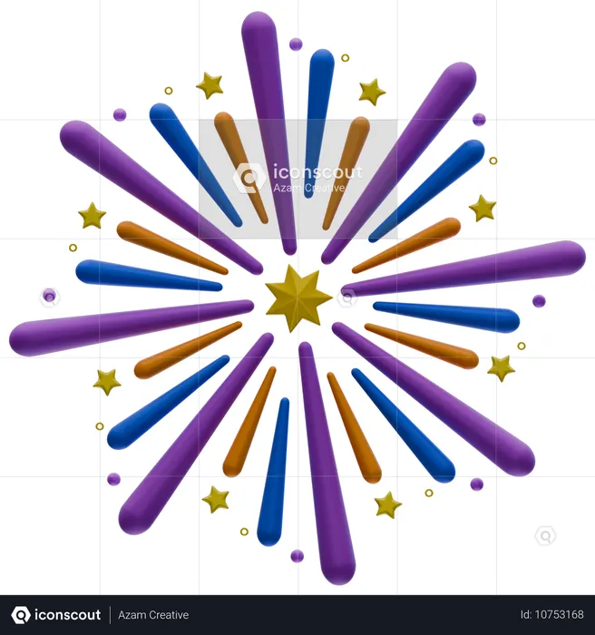 Firework  3D Icon