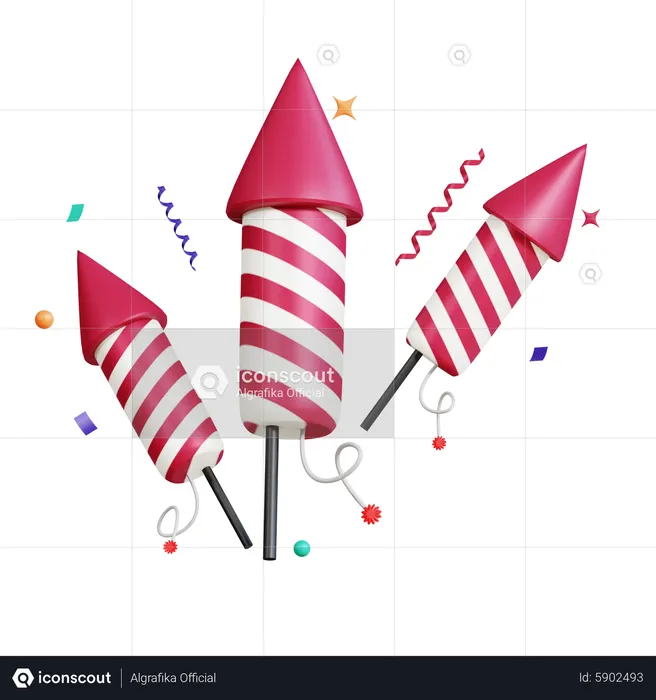 Firework  3D Icon